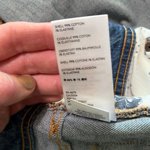 Anthropologie Pilcro and the Letterpress Slim Boyfriend Jeans Size 24 Petite - Picture 6 of 11